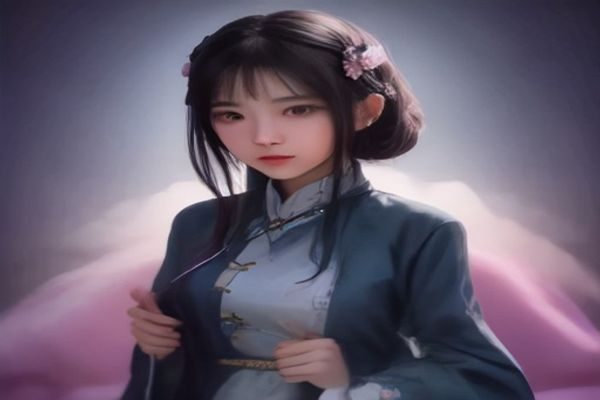 美图集编辑在大型触摸屏上对美女的图片内容进行分类标注，屏幕上显示清晰的内容分级界面与版权状态标识